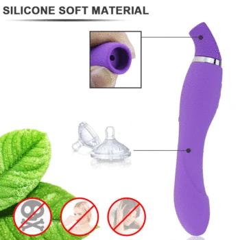 Clit Sucker 10 Suction Modes Double Vibrator Oral Licking Dildo Vibrator Sex Toys for Women Clitoris Stimulator Nipple Sucker 5