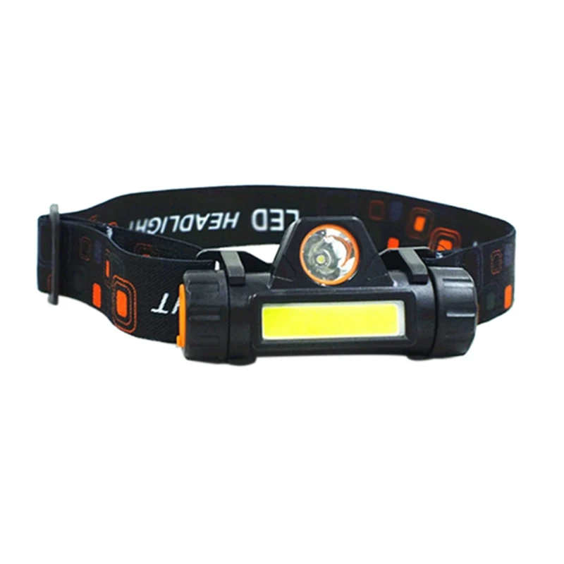 

Portable Mini Led Head light lamp Flashlight Waterproof Q5+Cob Headlight for Camping Night Jogging Reading Running