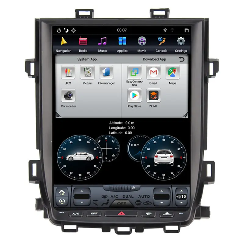 12," Tesla Android стерео радио аудио DVD gps навигация головное устройство Sat Nav для Toyota Alphard 2010 2011 2012 2013