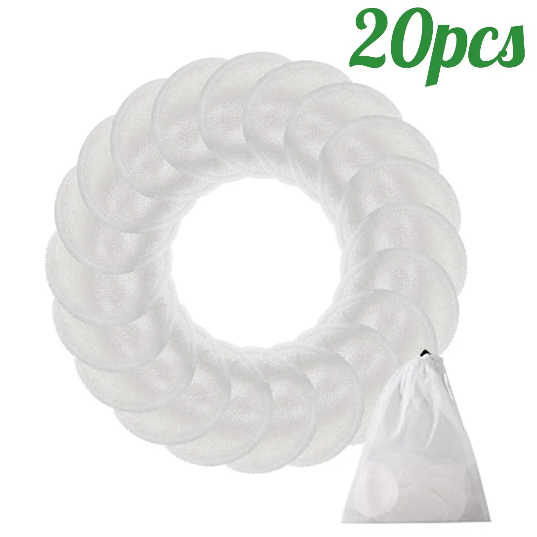 Многоразовые ватные диски для снятия макияжа моющиеся очищающие гигиенические моющиеся подушечки для лица косметические средства для ухода за кожей#4