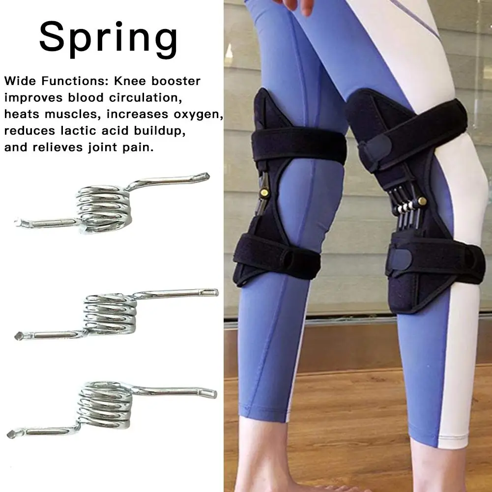 

6PCS Power Lift Joint Support Knee Pads Knee Spring Non-slip Power Knee Stabilizer Pads Lift Spring Force Knee Booster
