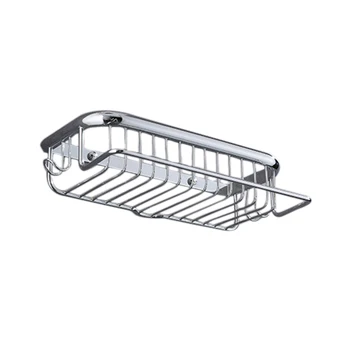 

European Antique Square Single-Layer Storage Basket Hotel Bathroom Bathroom Rack with Towel Bar