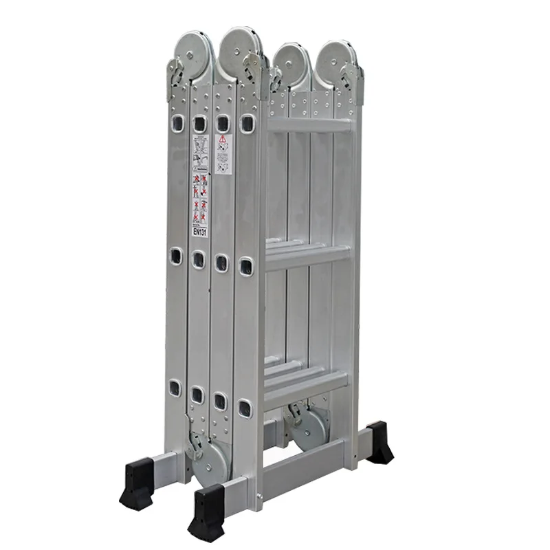 

Thick Multi-functional Aluminium Alloy Trestle Ladder Folding Portable Engineering Ladder Household Ladder 18 Transformation Lad