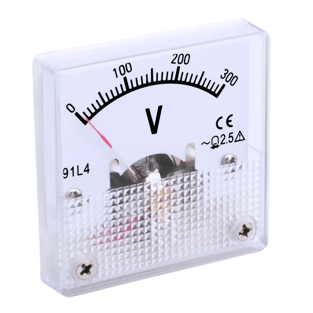10pcs/lot 91L4 AC 0-300V Analog Voltmeter Volt Tester Panel Voltage Meter NEW 