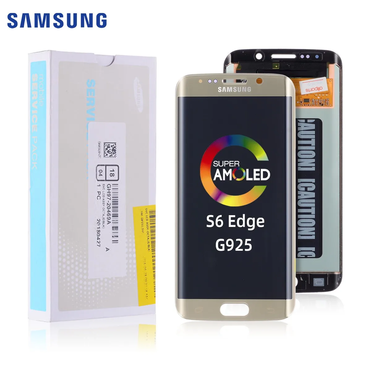 

With Frame Replace On Assembly Screen Lcd For Samsung S6 Edge G925 S6EDGE For Samsung S6 Edge Lcd