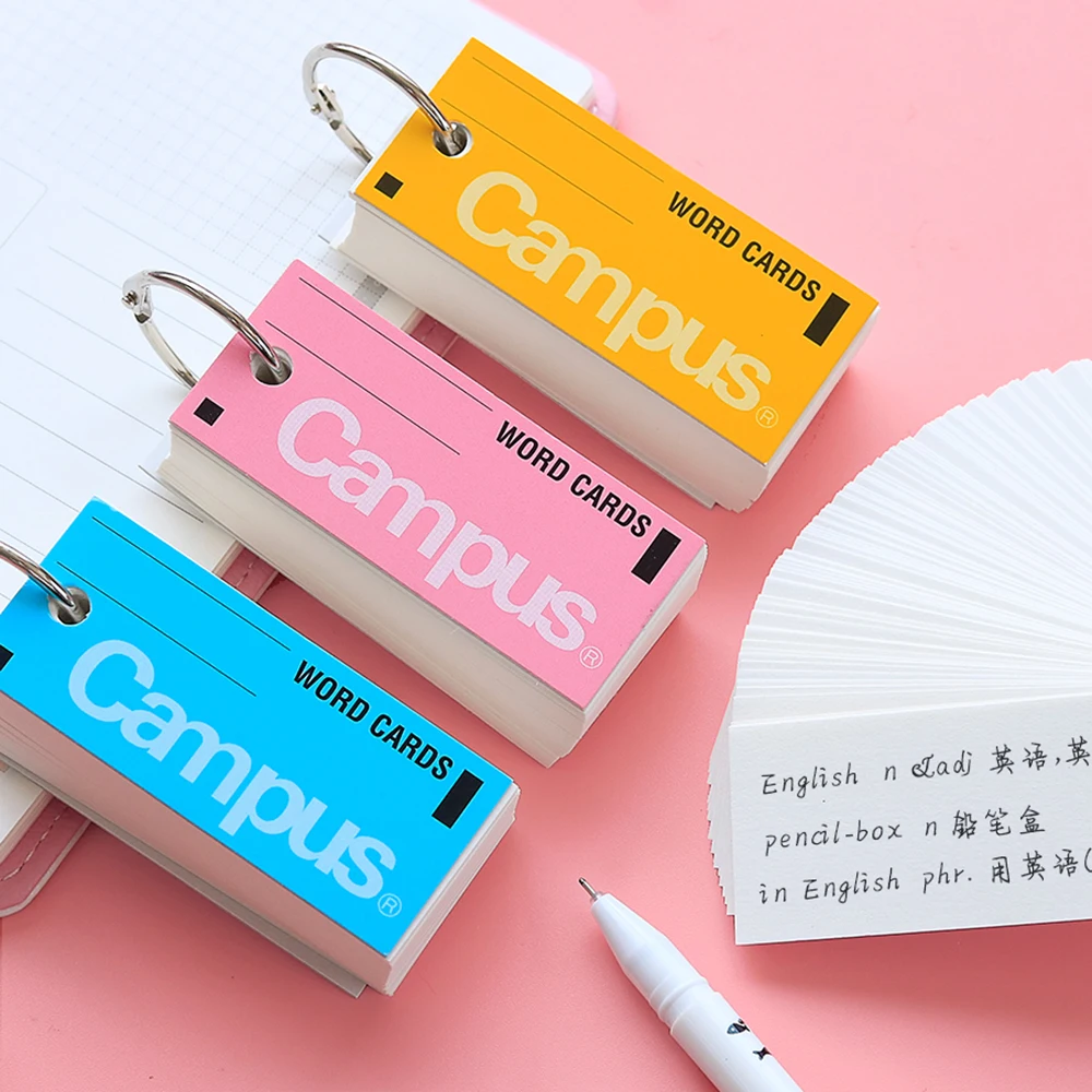 Kokuyo-caderno de Bolso para Estudantes Japoneses Campus Inglês Vocabulário Bloco de Notas Pequeno Mini Bobina para Transportar Pcs - Imagem 6
