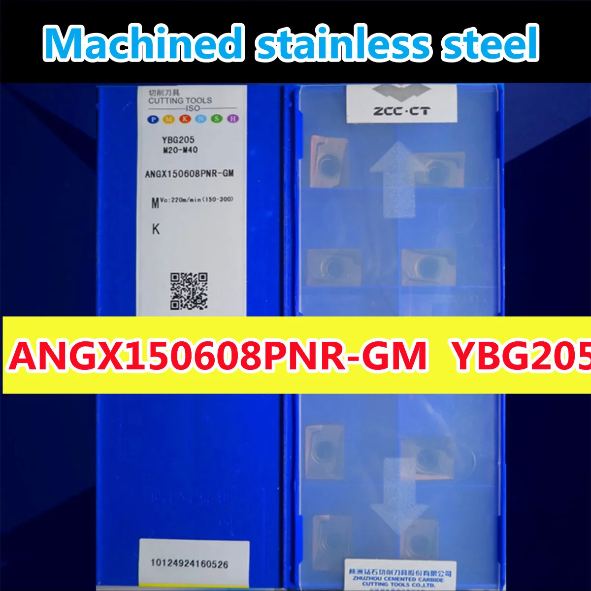 cnc machine spindle ANGX150608PNR-GM  YBG205  10pcs/set 100% origin ZCC.CT insert YBG205=M20-M40 Process stainless steel  20pcs/50pcs  Free shipping metal vice