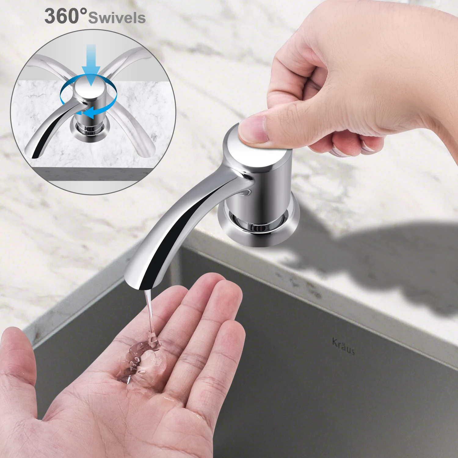 Samodra Liquid Soap dispenser with 100cm Tube Build In 5colors For Kitchen Detergent Dispenser Soap kitchen accessories soap dispenser soap pump soap dispenser head