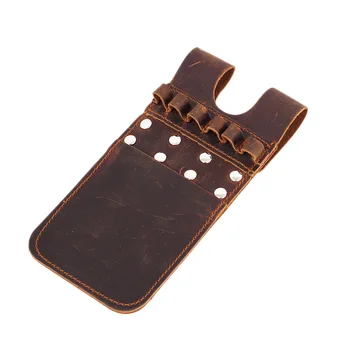 

TOP!-Back Pocket Quiver Horse Leather Pocket Quiver for Holding 6 Pieces , Recurve Compound Bow for Archery Hunting
