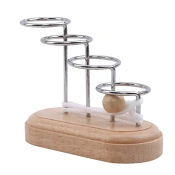 

Brain Game Wooden Toy Educational Ring Prank Rope Solution Toy For Adult Exercise Space Thinking Kids Toys Gags & Practical Joke
