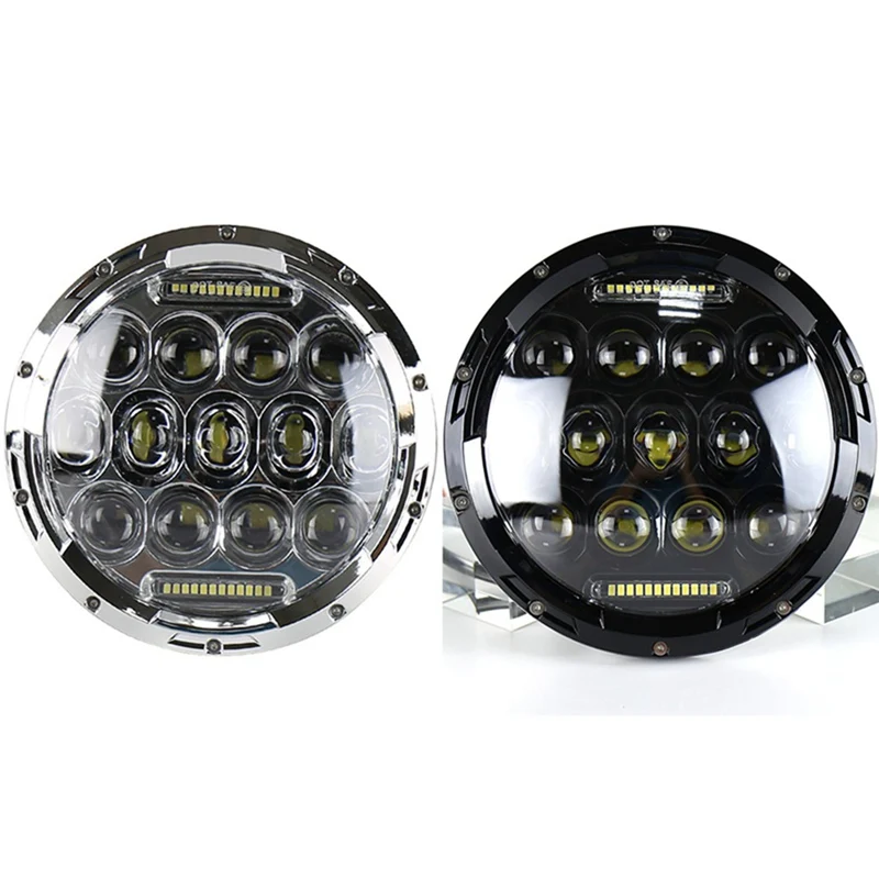 Автомобильный светодиодный лампы для фар 7 дюймов 75 Вт круглый светодиодный фонарь для внедорожных мотоциклов