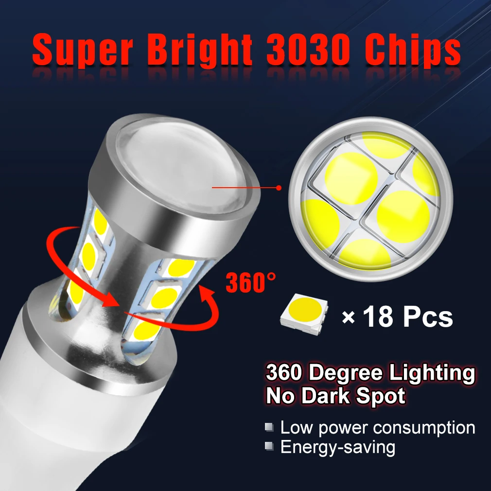 1�� W16W LED ����Ʈ 1000LM 3W 921 T15 �ڵ��� LED �ñ׳� ����Ʈ ĵ���� ���� 920 921 912 �������õ� ������ �ڵ� ������