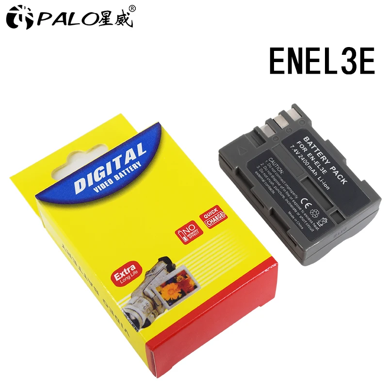 Высокое качество EN-EL3e EL3e 7,4 V 2400 мА/ч, Камера батареи для Nikon ENEL3E RU EL3E D30 D50 D70 D90 D70S D300