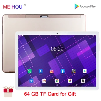 

10 Inch Tablet Dual SIM Card Phone Call Tablet PC Quad Core 2+32GB ROM Bluetooth Wifi Google Play GPS Tablet 10.1 + Free Gifts