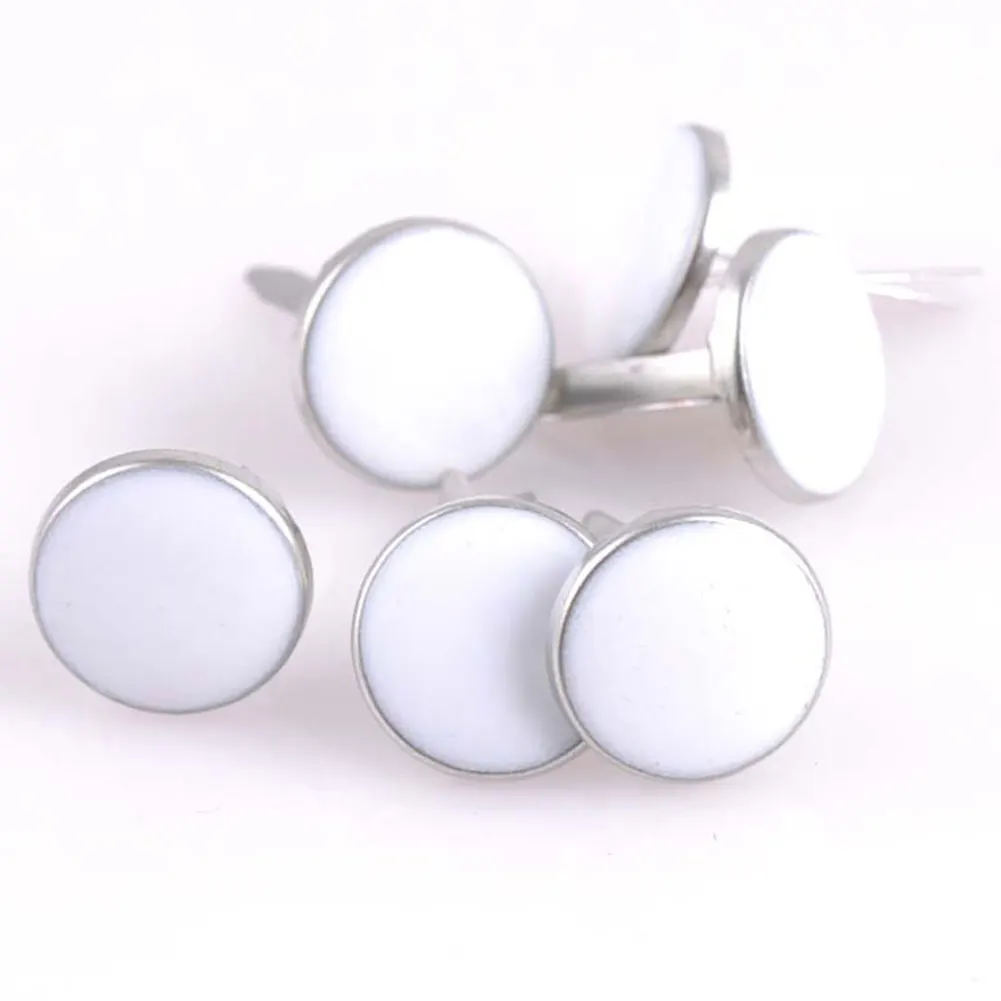 

DIY 50PCS 12MM Metal Round Scrapbooking Brads Embellishment Decoration