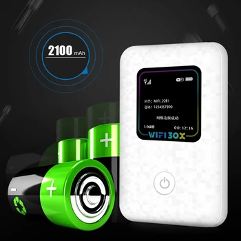 

WiFi Router Portable MiFi 4G LTE MiFi 150Mbps Router 2100MAh Mobile WiFi Up to 8 Users