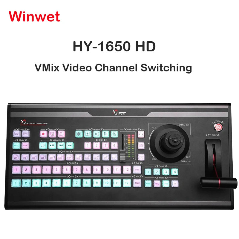 Winwet HY-1650HD vMix переключатель видеоканалов персонализированная клавиатура