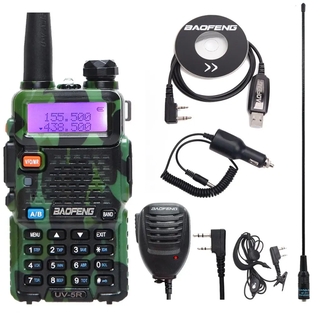 Baofeng рация UV-5R двухсторонняя cb радио обновленная версия baofeng uv5r 128CH 5 Вт VHF UHF 136-174 МГц и 400-520 МГц