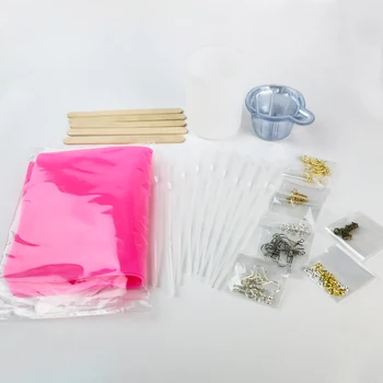 

1set Resin Jewelry Resin Tools Measure Cup Dropper Stirring Rod Mat Screw Hooks Earring Hook Jewelry Finding Making For Resin