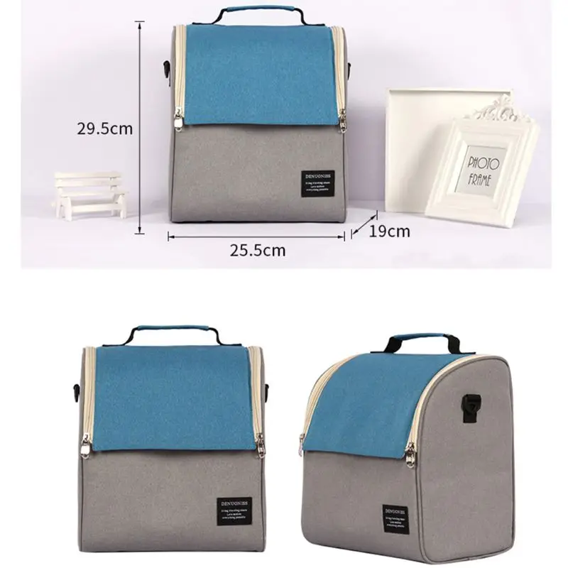 NoEnName_Null Lunch Bag Insulated Thermal Food Storage Bags Portable Travel Working Picnic Box