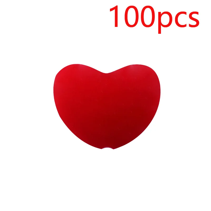 XCQGH 100 шт DIY Детские молярные силиконовые бусины-сердечки цепочка для детской соски браслет аксессуары свободные бусины Прорезыватель - Цвет: Красный