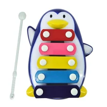 Обучающая детская мультяшная Пингвин ксилофон ручная, ударная ксилофон музыкальная игрушка для детей обучающая игрушка Ducation Toys#10
