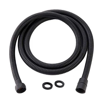 

150cm Anti Twist Bathroom Extension Tube Swivel Flexible Handheld Shower Head Hoses Stainless Steel Repair Kink Free Home