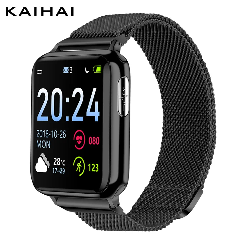 

KAIHAI fitness activity tracker ECG PPG SpO2 smart bracelet wrist band blood pressure Heart rate measurement for android ios