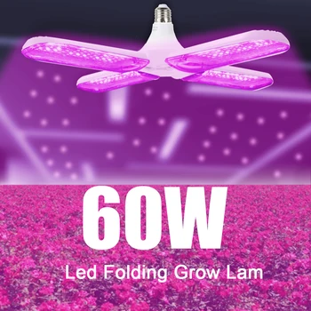 

Led Grow Light 60W Phyto Led E27 Hydroponic Growth Light Bulb Full Spectrum Plant Lamp AC85-265V Indoor Plants Flowers Seedling