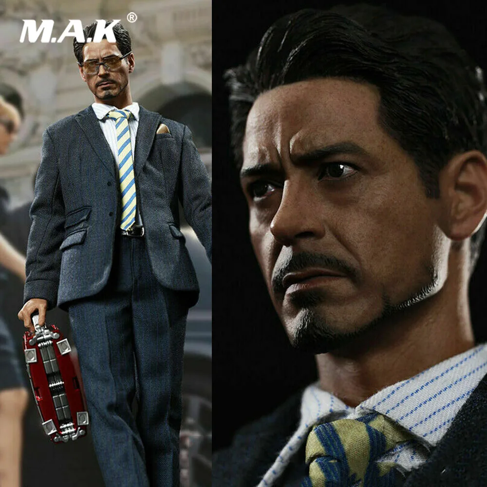 

In Stock Warrior Model 1/6 Collectible Full Set Tony Stark American Billionaire NO.SN001 12‘’ Action Figure Set for Fans Gifts