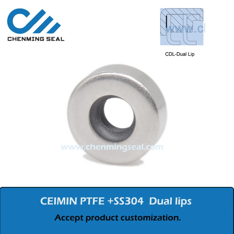 Масляное уплотнение из ПТФЭ Ceimin 40*55*8 CDLCCW стальное для винтового воздушного