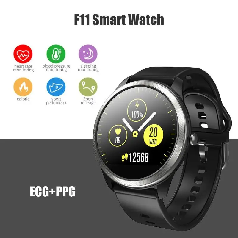 

F11 Smart Watch Heart Rate Blood Pressure Monitor More Accurate Data 15-day Voyage Waterproof IP68 Waterproof Sports Tracker