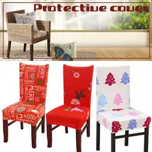 Рождественское украшение, эластичный Банкетный чехол для стула, чехлы для дома, гостиничный обеденный стул, пыленепроницаемый спандекс, чехол для стула