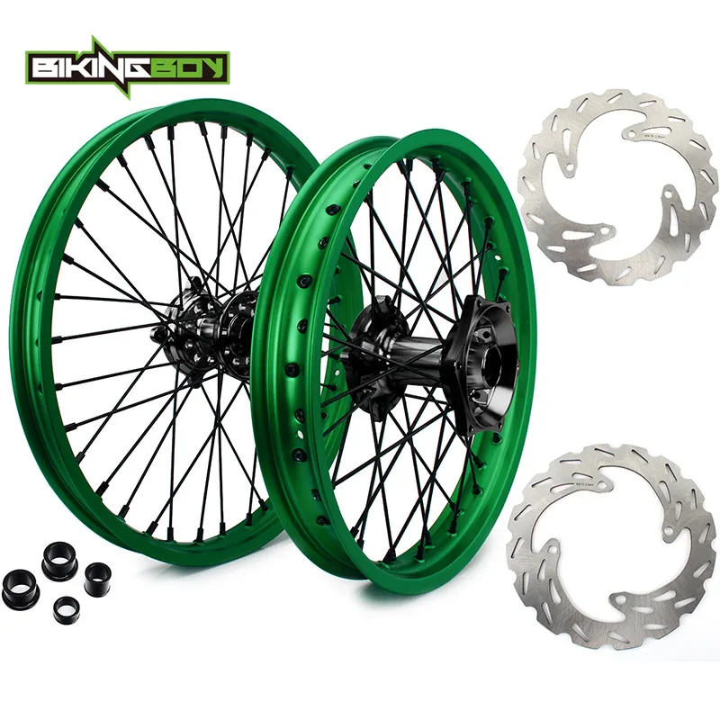 21 18 Black Hub BIKINGBOY спереди и сзади 2" 19"/1" обод колеса ступицы тормозные диски KX 250F KX 450F 06-19 18 17 KX F 250 KX-F 450 KX 125 250 06-13 - Цвет: 21 18 Black Hub
