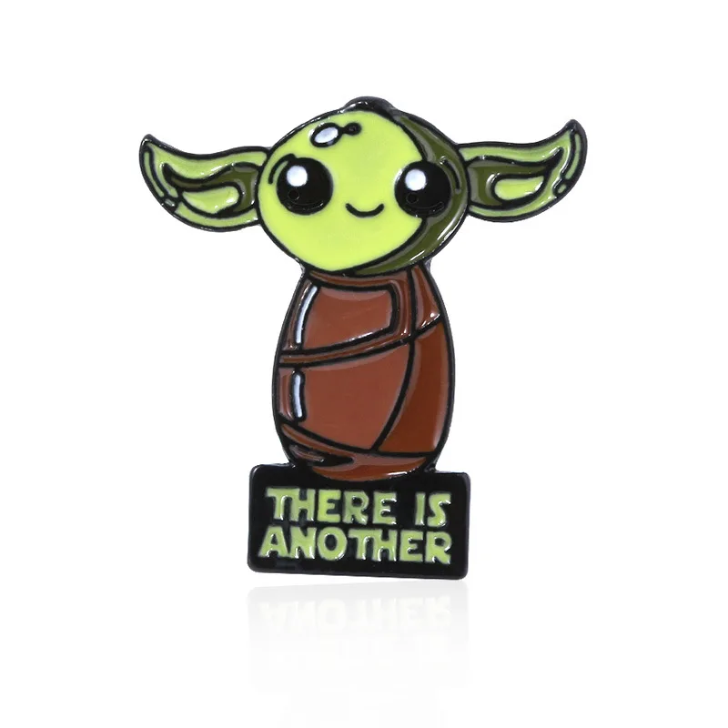 Значки с героями мультфильмов милые детские Броши Yoda буквы есть еще одна
