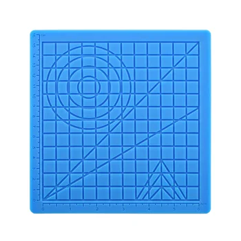 

1Pc Soft Basic Template Silicone Design Mat Drawing Tool For 3D Printing Pen 17*17cm for 3D Pen Drawing Stencils