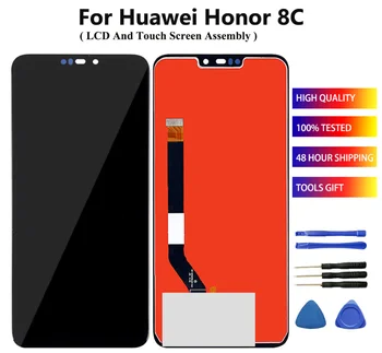 

6.26" For Huawei Honor 8C LCD Display + Touch Screen Digitizer Assembly Huawei Honor Play 8C BKK-AL10 BKK-L21 Replacement +Tools