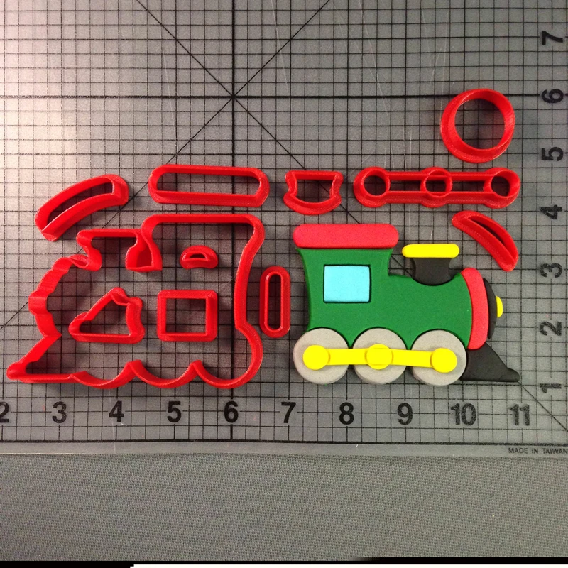 Милый мультяшный поезд печенье кухонные принадлежности для выпечки торт глазурь
