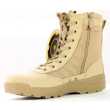 

Men Desert Tactical Military Boots Mens Work Safty Shoes SWAT Army Boot Militares Tacticos Zapatos Ankle Combat Boots