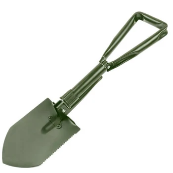 

M/L Military Folding Shovel Portable Multifunction Survival Spade Trowel Camping Outdoor Cleaning Tool Green
