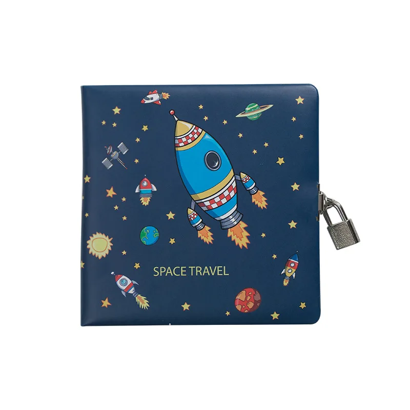 Милый блокнот и журналы с замком для девочек мальчиков дневник школьная тетрадь