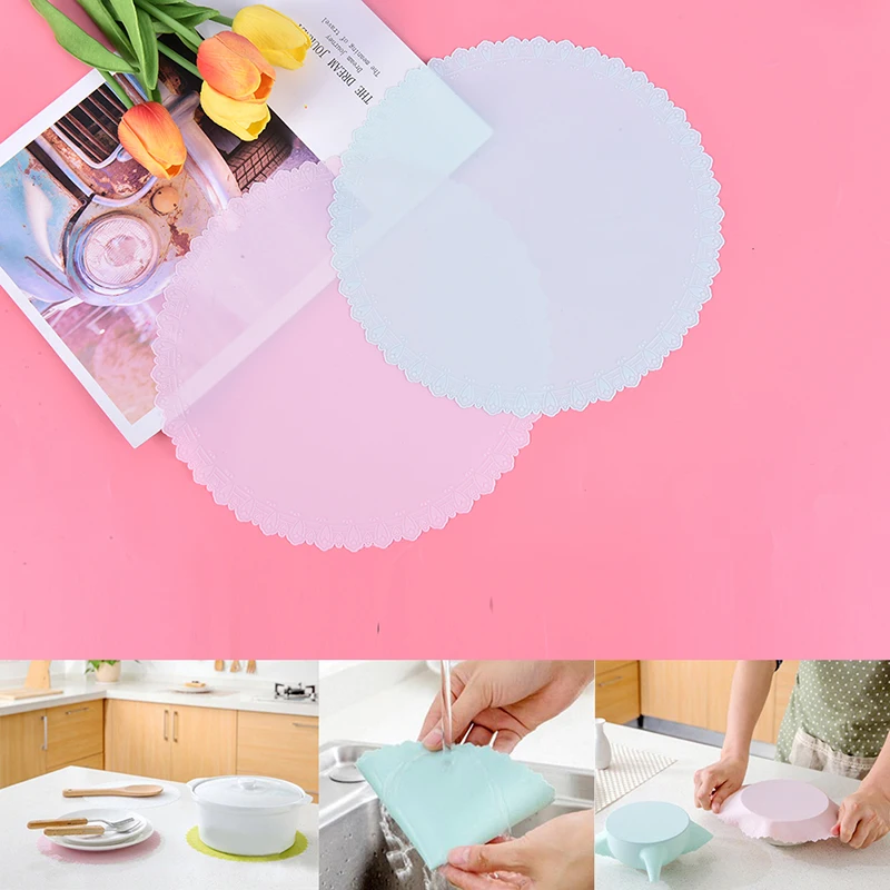 Reusable Stretch Food Saran Silicone Wrap Keeping Cover Lid Film Seal Container Storage Lids Kitchen Tools | Дом и сад