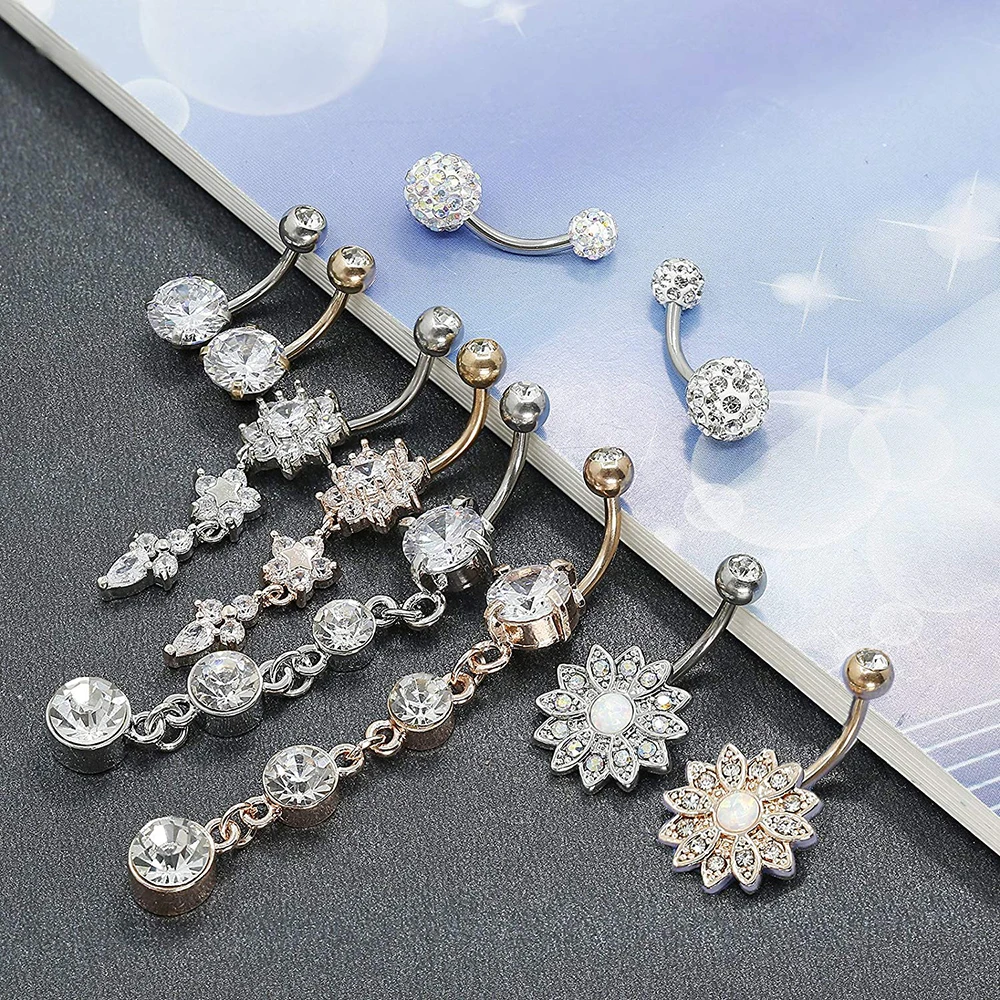 Кольца для пупка из хирургической стали 1 шт.|Украшения тела| |