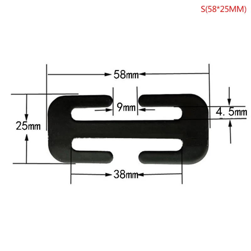 Car Seat Belt Accessory 1PC 58/70MM Metal Safety Seat Belt Adjuster Automotive Locking Clip Belt Clamp