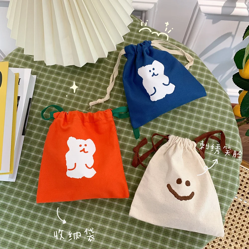 

Cartoon Korea Ins Bear Cosmetic Bag Make Up Case Wash Organizer Toiletry Makeup Travel Storage Bags Girl Beauty Women Bath Pouch