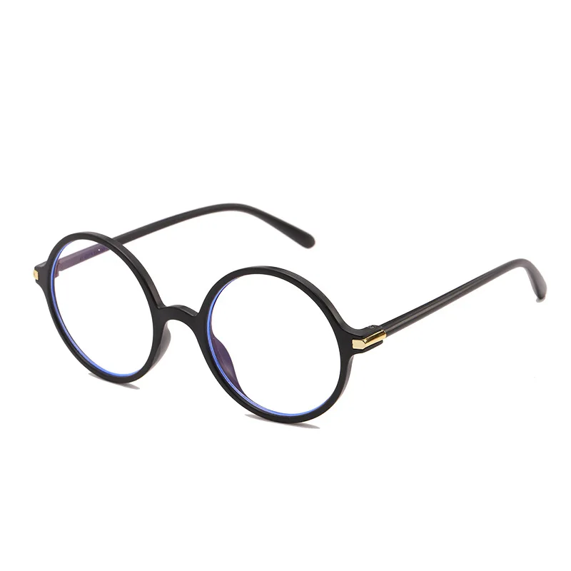

Vintage Men's Clear Lens Round Glasses Frame Computer Eyeglasses Anti-blue Light Transparent Clear Optical Glasses A0030
