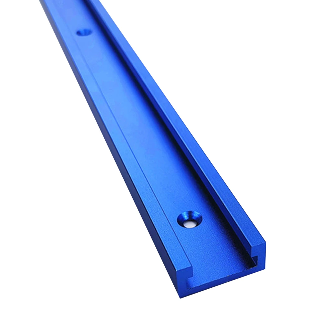 SKYHY224 Miter Track Woodworking DIY Tool Sliding Professional Aluminum Alloy Fixture for uter Table Portable Bandsaws Jig T Slot 500mmBlue