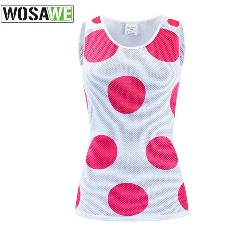 

WOSAWE Bike Jersey Sleeveless Mesh Cycling Vest Riding Bicycle Shirt Clothing Breathable Underwear Wicking Vest Cycling Jersey