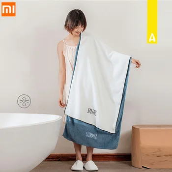 

Xiaomi Mijia Adult Bath Towel Coral Velvet Thickened Hotel Towels Microfiber Towel Water Absorption Quick Drying Children Towels