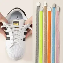 

1Pair No Tie Shoe laces Elastic Shoelaces Outdoor Leisure Sneakers Quick Safety Flat Shoelace Kids And Adult Unisex Lazy Laces